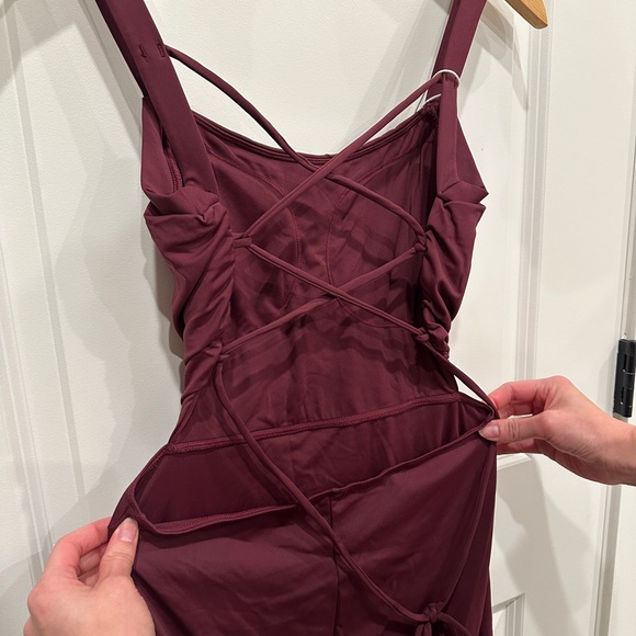 HALARA Lace Up Bodycon Midi Dress - Picture 4 of 10